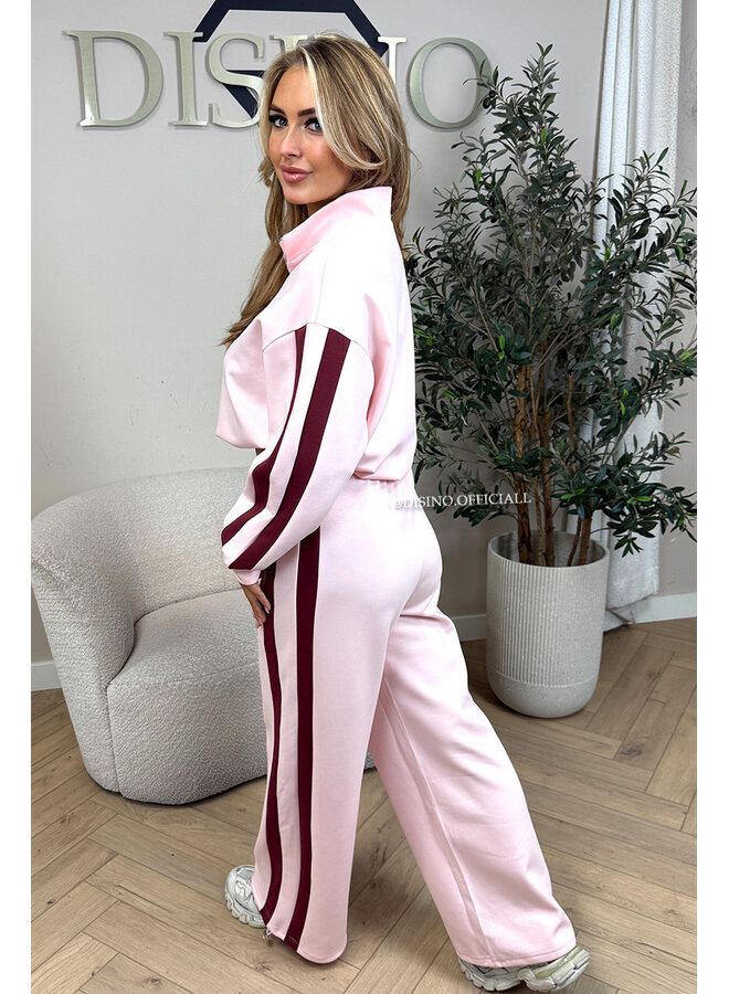 PINK - 'DERYA SET' - PREMIUM QUALITY SWEATER + JOGGER SET