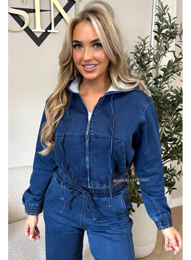 BLUE - 'CAMPBELL SET' - THE JEGGY JOGGER + VEST SET