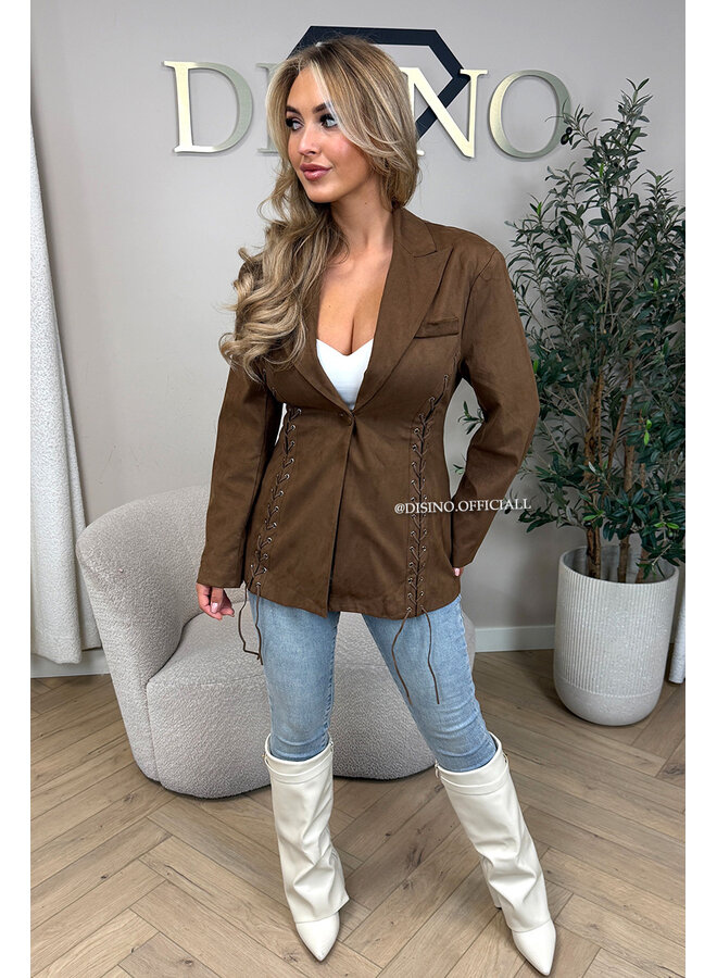 CHOCO - 'KIOWA BLAZER' - SUEDE INSPIRED BLAZER