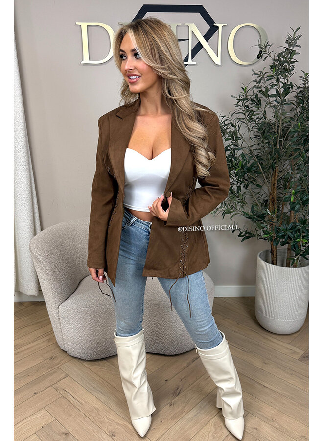 CHOCO - 'KIOWA BLAZER' - SUEDE INSPIRED BLAZER