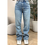 DIRTY BLUE - 'MCKENZIE' - HIGH WAIST STRETCH WIDE LEG JEANS