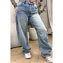 DIRTY WASH - 'RIMINI JEANS' - MEDIUM WAIST STRETCH VIRAL BALLOON LEG JEANS