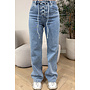 BLUE - 'LACE UP JEANS' - SUPER STRETCH VETER JEANS