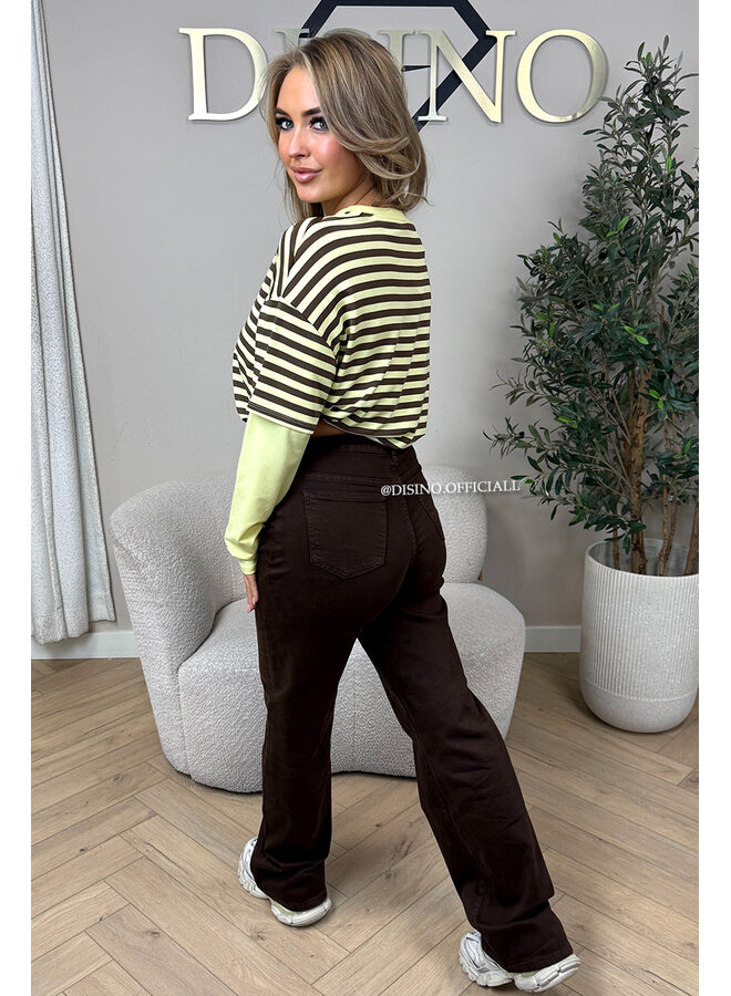 CHOCO - 'WINCHESTER' - SUPER STRETCH EXTRA LONG WIDE LEG JEANS