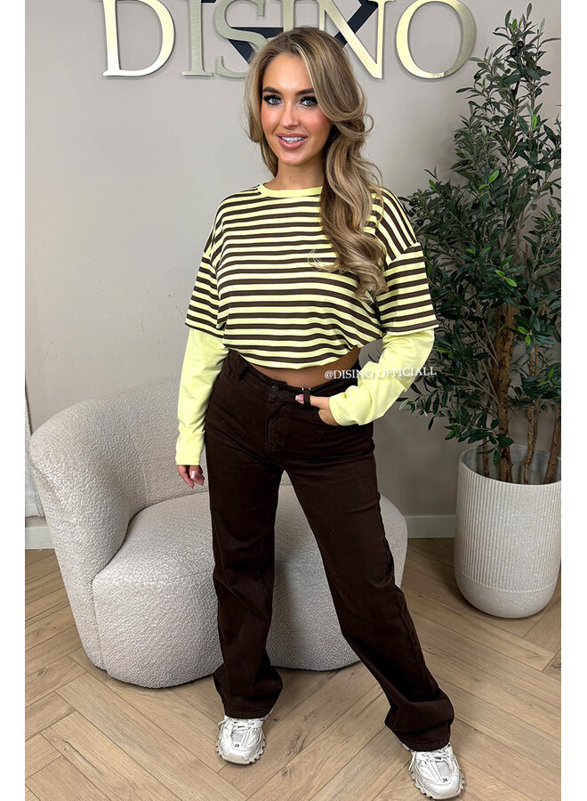 CHOCO - 'WINCHESTER' - SUPER STRETCH EXTRA LONG WIDE LEG JEANS