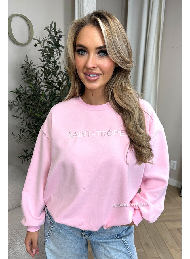 PINK - 'SAINT-TROPEZ' - PREMIUM QUALITY OVERSIZED SWEATER