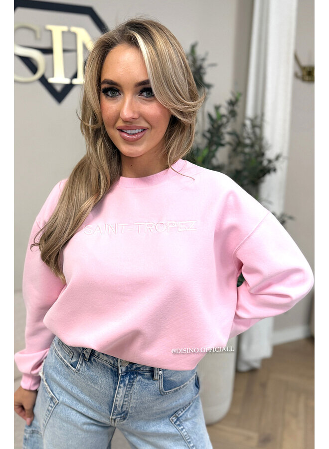 PINK - 'SAINT-TROPEZ' - PREMIUM QUALITY OVERSIZED SWEATER