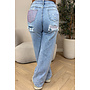 PINK - 'MACKAY JEANS' - STRETCH VIRAL DIAMONDS POCKET JEANS