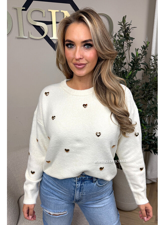 ECRU - 'DAISY KNIT' - GOLDEN HEARTS SOFT KNIT