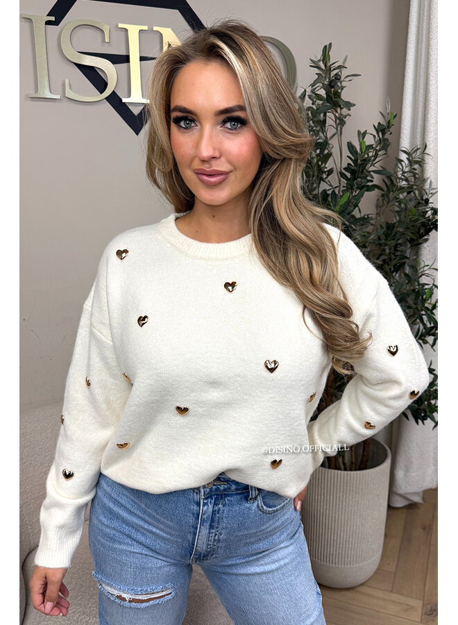 ECRU - 'DAISY KNIT' - GOLDEN HEARTS SOFT KNIT