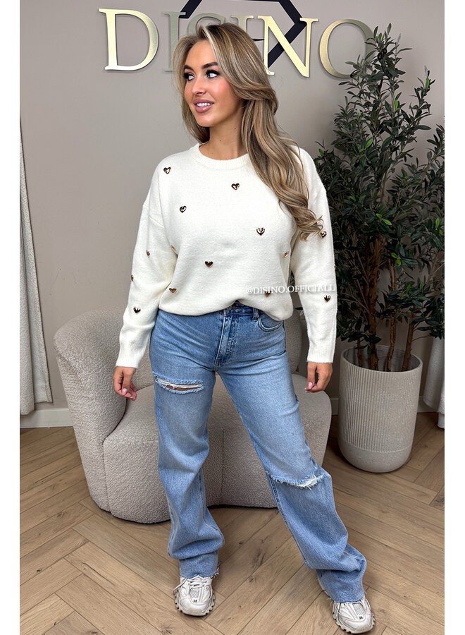 ECRU - 'DAISY KNIT' - GOLDEN HEARTS SOFT KNIT