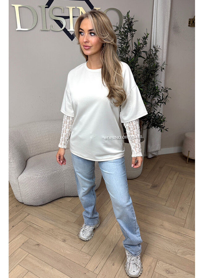 LIGHT BLUE - 'SYDNEY JEANS' - STRETCH VIRAL RIPPED BACK STRAIGHT LEG JEANS