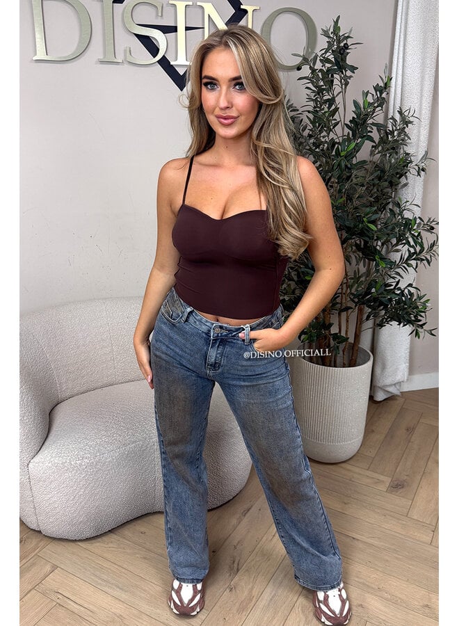 CHOCO - 'STELLA TOP' - SKIMMS INSPIRED SEAMLESS TOP