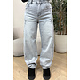 GREY - 'BALVIN JEANS' - SUPER STRETCH VIRAL BALLOON CARGO LEG JEANS