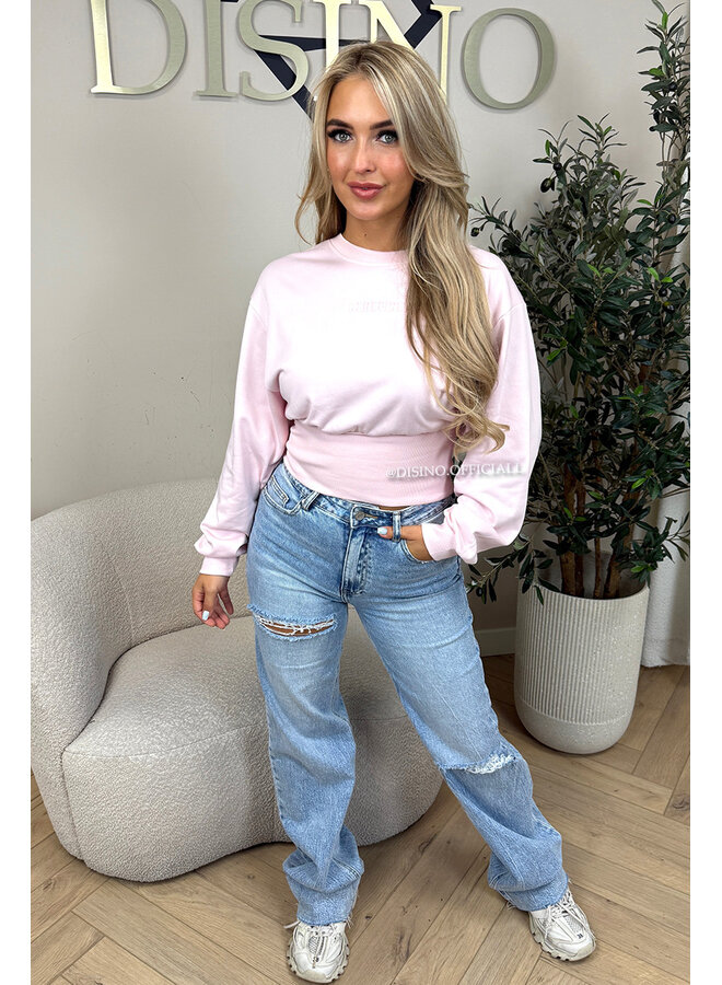 PINK - 'SNATCHED SWEATER' - PREMIUM QUALITY REDEFINED SNATCHED SWEATER TOP