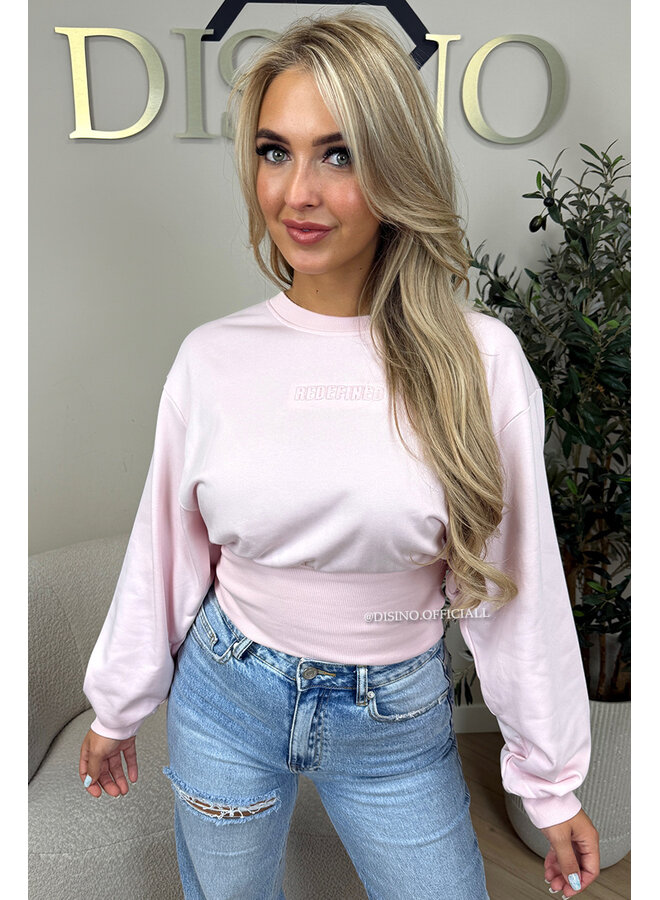 PINK - 'SNATCHED SWEATER' - PREMIUM QUALITY REDEFINED SNATCHED SWEATER TOP