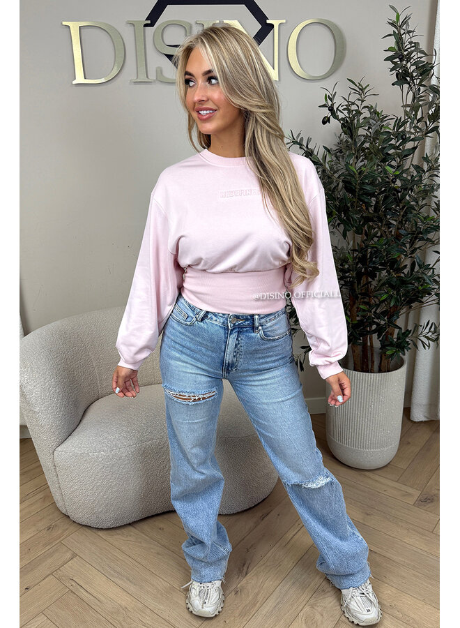 PINK - 'SNATCHED SWEATER' - PREMIUM QUALITY REDEFINED SNATCHED SWEATER TOP