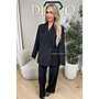 BLACK - 'MAEVA BLAZER SET' - OVERSIZED BOYFRIEND BLAZER + PANTALON SET