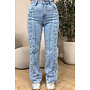 LIGHT BLUE - 'ROPE JEANS' - SUPER STRETCH STRAIGHT LEG JEANS