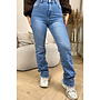 BLUE - 'BEVERLY' - EXTRA LONG SUPER STRETCH STRAIGHT LEG JEANS
