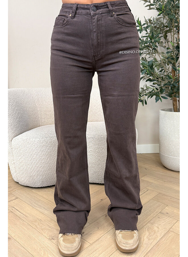 CHOCO - 'VANCOUVER' - STRETCH EXTRA LONG WIDE LEG JEANS