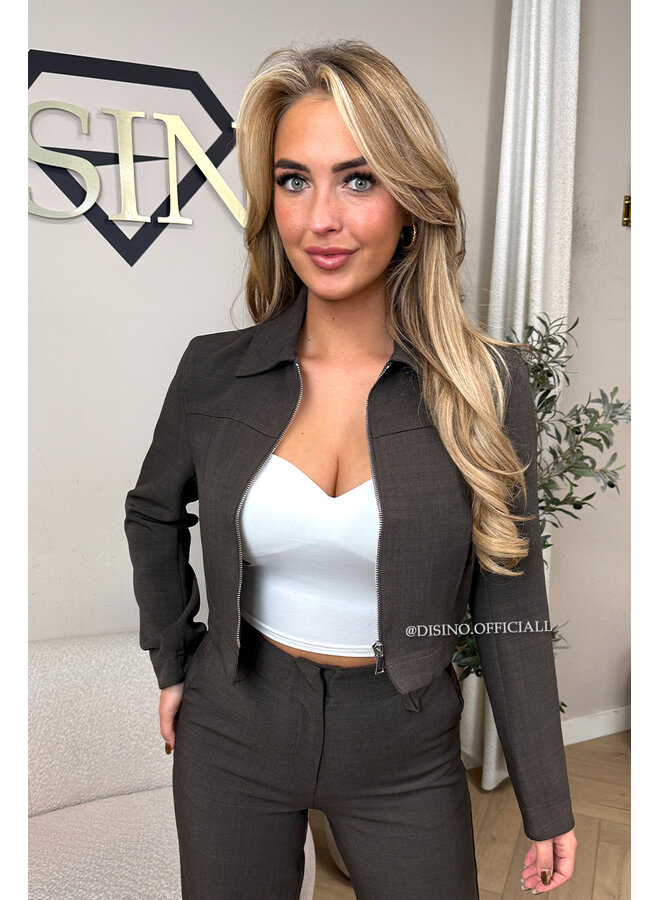 CHOCO - 'ELOISA JACKET' - VIRAL CROPPED JACKET