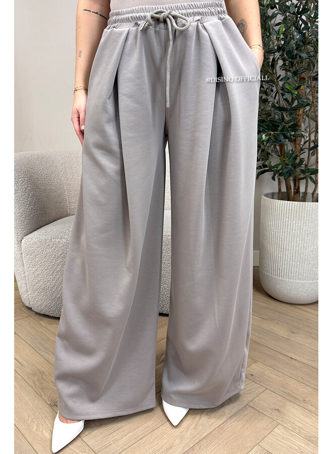 TAUPE - 'PALAZZO JOGGER' - PREMIUM QUALITY PALAZZO JOGGER