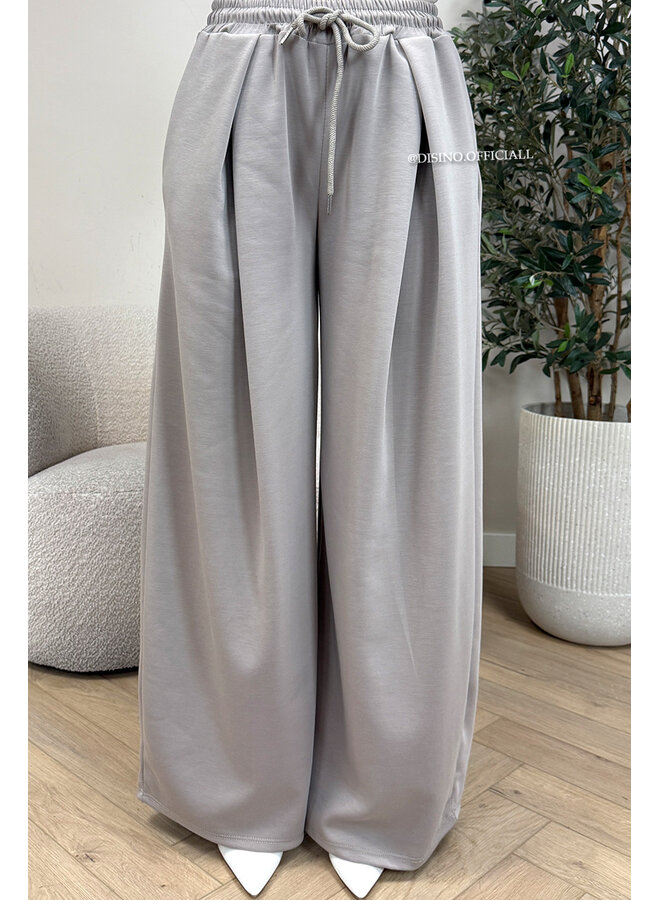 TAUPE - 'PALAZZO JOGGER' - PREMIUM QUALITY PALAZZO JOGGER