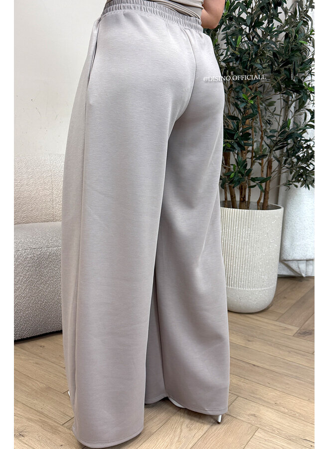 TAUPE - 'PALAZZO JOGGER' - PREMIUM QUALITY PALAZZO JOGGER