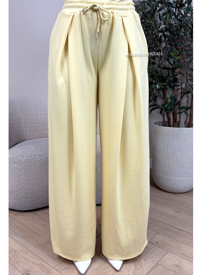 YELLOW - 'PALAZZO JOGGER' - PREMIUM QUALITY PALAZZO JOGGER