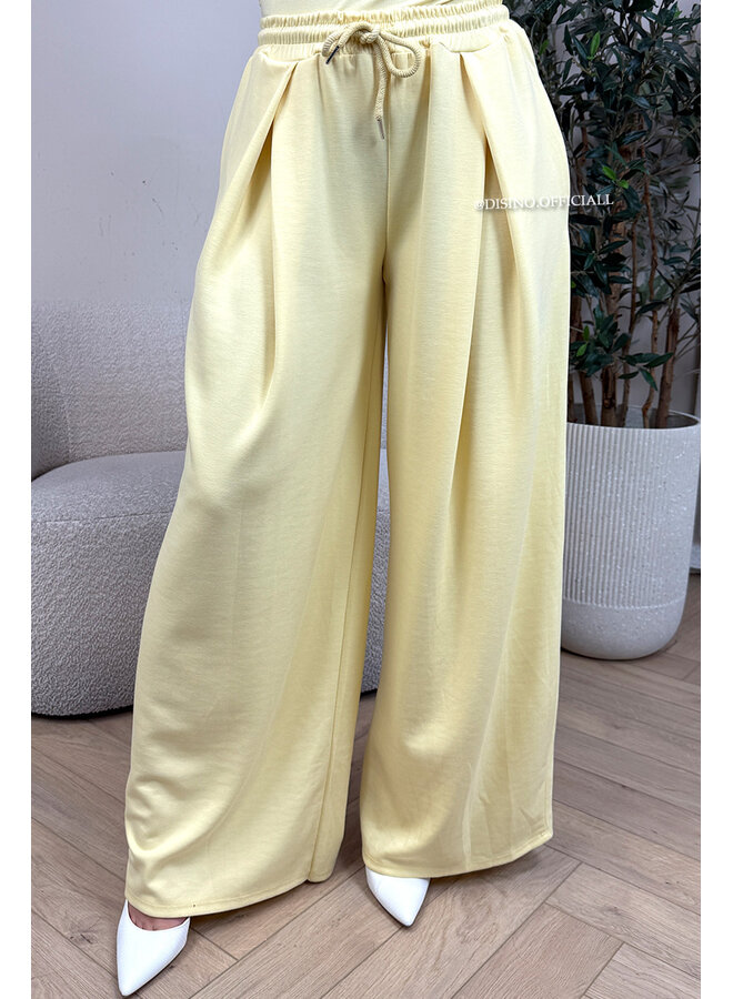 YELLOW - 'PALAZZO JOGGER' - PREMIUM QUALITY PALAZZO JOGGER