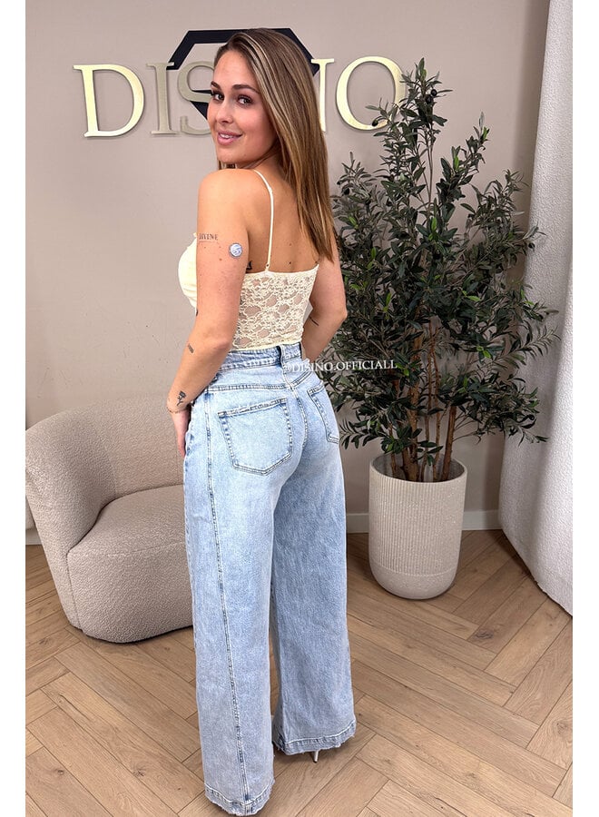 YELLOW - 'JULIËT BODY' - LACE DETAILS BODYSUIT