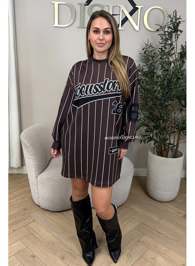 CHOCO - 'FOCUSSTORM DRESS' - INSPIRED JERSEY SWEATER DRESS