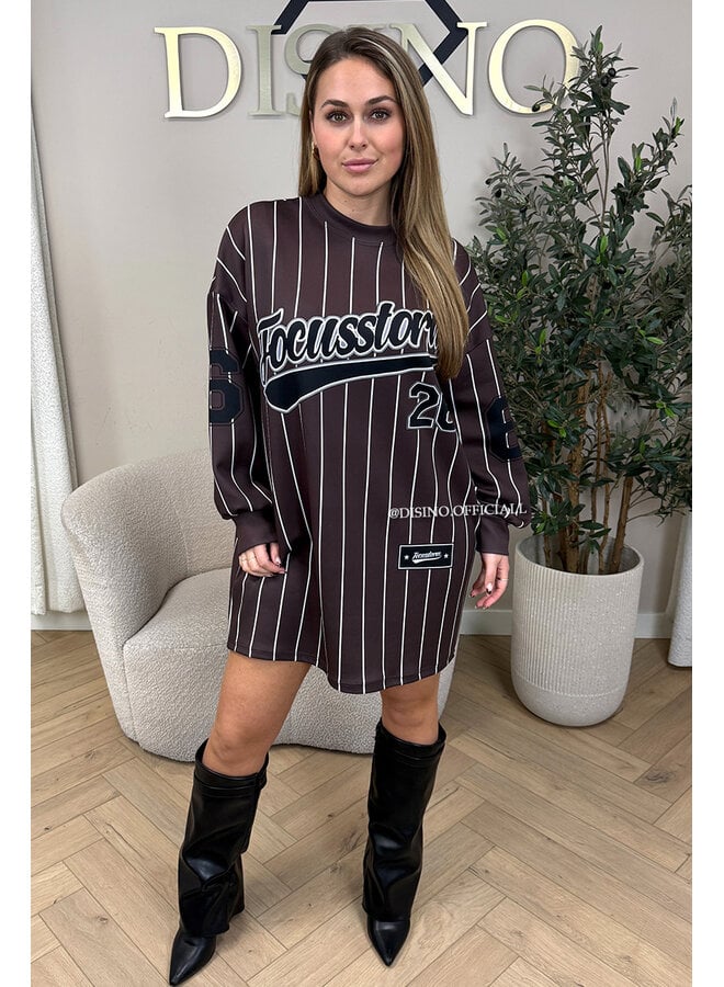 CHOCO - 'FOCUSSTORM DRESS' - INSPIRED JERSEY SWEATER DRESS