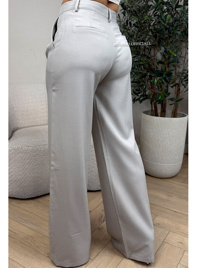 TAUPE - 'MISCHA PANTALON' - PREMIUM QUALITY WIDE LEG PANTALON