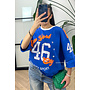 BLUE - 'NY JERSEY' - PREMIUM QUALITY OVERSIZED JERSEY