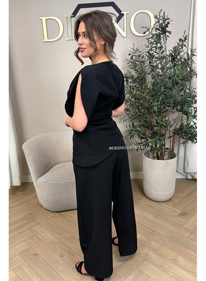 BLACK - 'ZIYA PANTS' - BALLOON FIT PANTALON