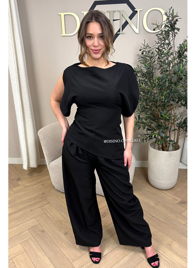 BLACK - 'ZIYA PANTS' - BALLOON FIT PANTALON