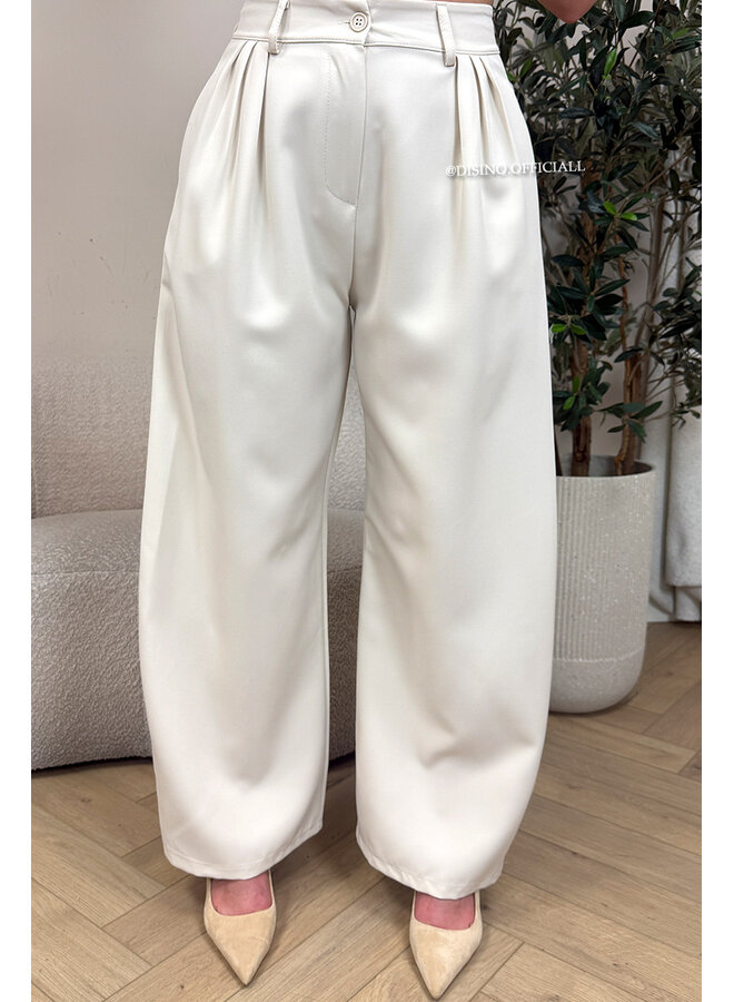 BEIGE - 'ZIYA PANTS' - BALLOON FIT PANTALON