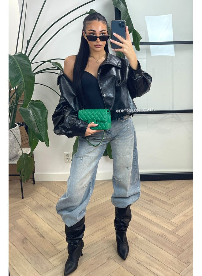 BLACK  - 'ZAAR JACKET' - INSPIRED LEATHER JACKET