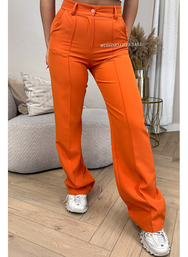 ORANGE - 'KIANA V2 PANTS' - PERFECT FIT HIGH WAIST STRAIGHT PANTALON