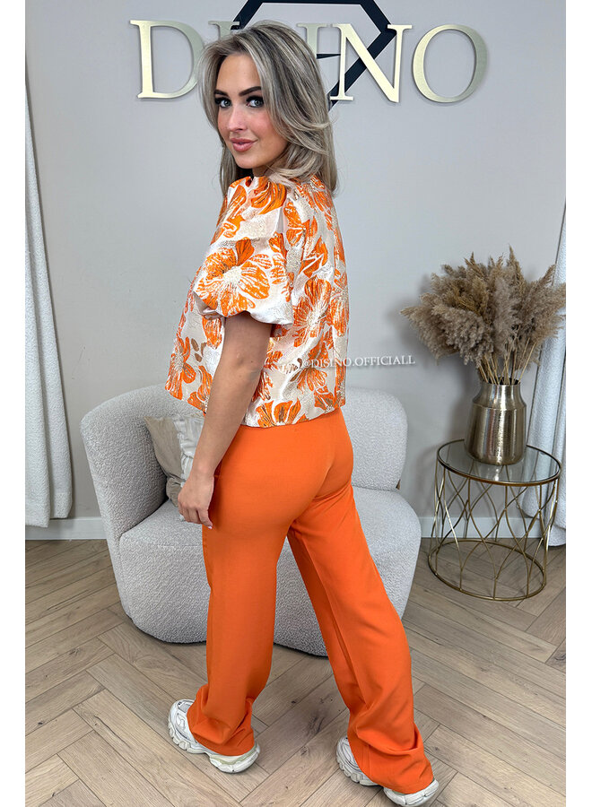 ORANGE - 'KIANA V2 PANTS' - PERFECT FIT HIGH WAIST STRAIGHT PANTALON