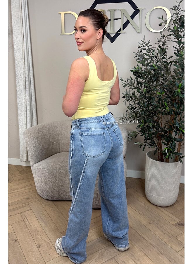 YELLOW - 'LYNN BODY' - VIRAL MIRROR STUDS BODYSUIT