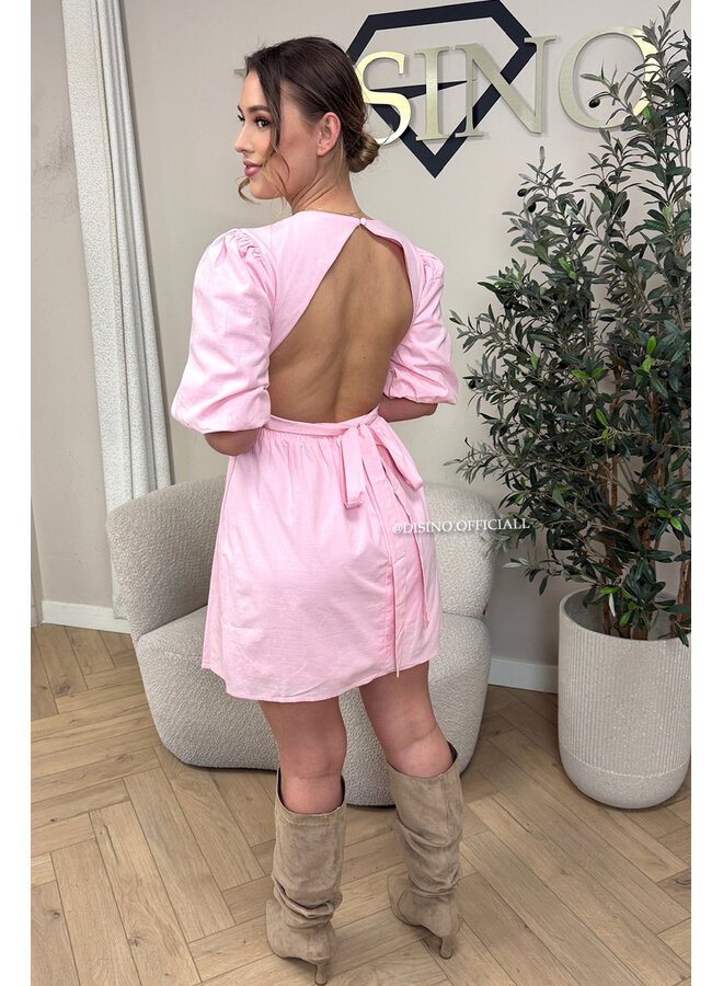 PINK - 'DILAYLA DRESS' - OPEN BACK DRESS