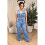 BLUE - 'MILENA JUMPSUIT' - SUPER STRETCH DENIM JUMPSUIT