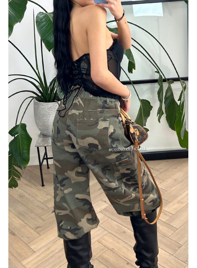 CAMO - 'RIVER JEANS' - CARGO CAMO JEANS