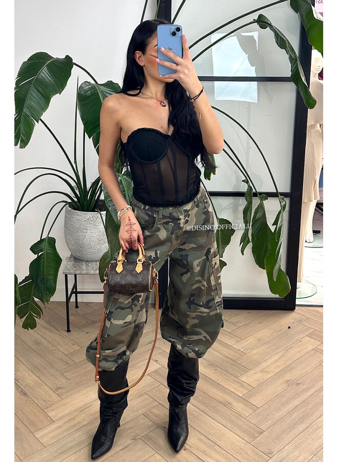 CAMO - 'RIVER JEANS' - CARGO CAMO JEANS