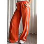 ORANGE - 'QUINTY PANTS' - STRIPED COMFY PANTALON