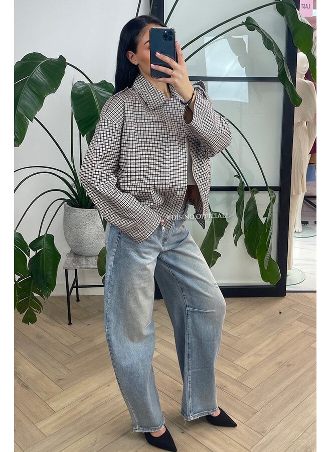 CHOCO - 'JUNE JACKET' - VIRAL CHECKED JACKET