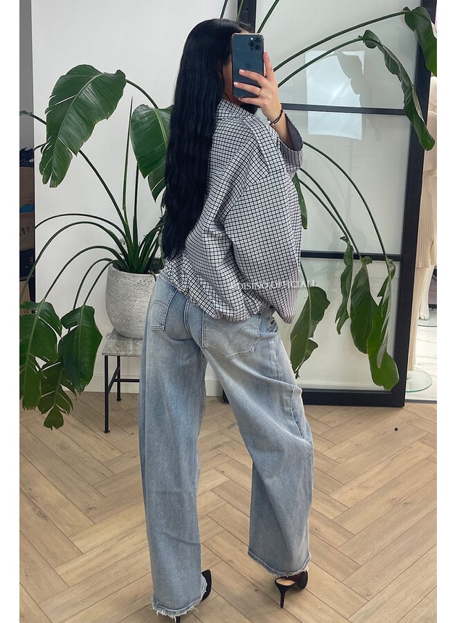 BLACK - 'JUNE JACKET' - VIRAL CHECKED JACKET